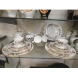 A part Wedgwood dinner set with floral decoration