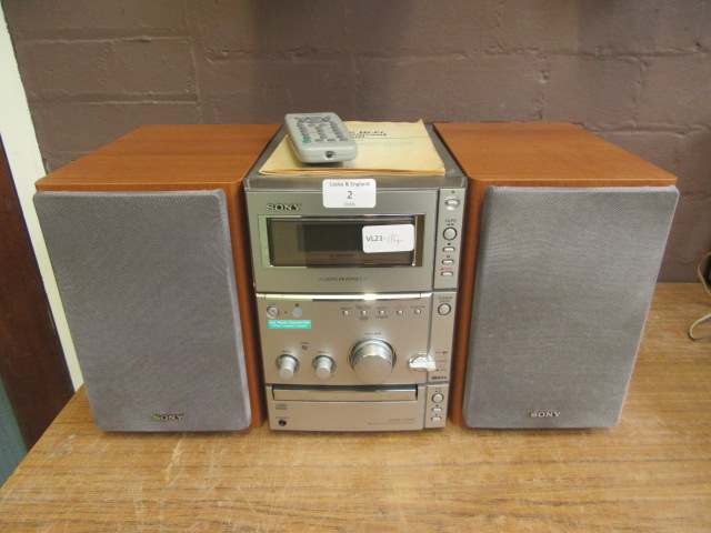 A Sony micro Hi-Fi component system