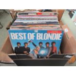 A box containing a quantity of LPs by various artists to include Randy Crawford, Blondie,