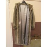 A lady's full length fur coat by Astraka of London