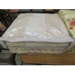 Two bagged bed throws one 250x265cm