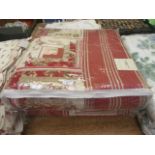 Two bagged bed throws 250x265cm