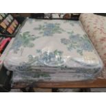 Two packaged floral design bed throws 250x265cm