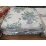 Two bagged floral bed throws 250x265cm