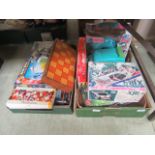 Two trays of children's assorted board games