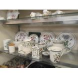 A large quantity of Portmeirion ware comprising of plates, bowls, egg cups, jugs etc.