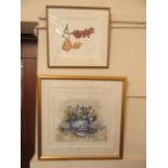 Two framed and glazed watercolours of still life one signed Gillian Eves