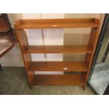 An open bookcase