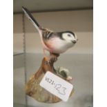 A Royal Crown Derby porcelain figure of a Long Tail Tit