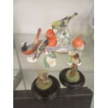 A selection of ceramic birds by Goebel, Country Artists etc.