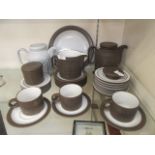 A Hornsea mid-20th century coffee set comprising of tea pot, cups, saucers, cream jug etc.