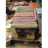 A tray of LPs by various artists to include classical, country and western etc.