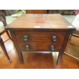 A Victorian mahogany commode stool