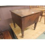 A 19th century mahogany commode