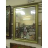 A gilt framed bevel glass rectangular mirror