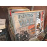 A box containing a quantity of "Images of War" magazines