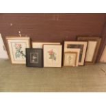 A large selection of framed and unframed prints,