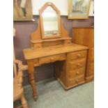 A modern pine dressing table