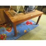 A teak garden table