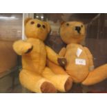 Two early 20th century teddy bears