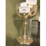 A silver hallmarked trophy engraved 'North Manchester Golf Club Foursome Prize October 30th 1923'