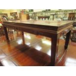 A Chinese hardwood rectangular table