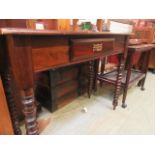 A Victorian style side table with single drawer