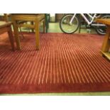 A modern striped rug
