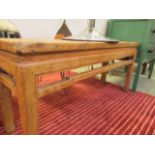 An eastern hardwood long stool