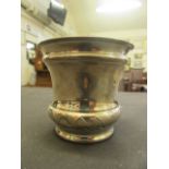 A silver hallmarked beaker, approx.