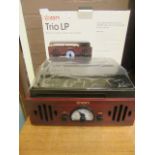 A boxed Ion Trio LP 3-in-1 music centre with turntable