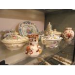 A quantity of Mason's ceramic ware to include tureens, plates, ginger jars, jugs,