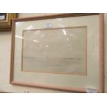 A framed and glazed watercolour of coastal scene signed bottom right Clifford Fishwick -Dated '92)