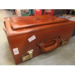 A brown flight case