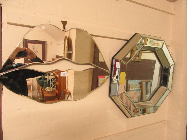Two modern wall mirrors