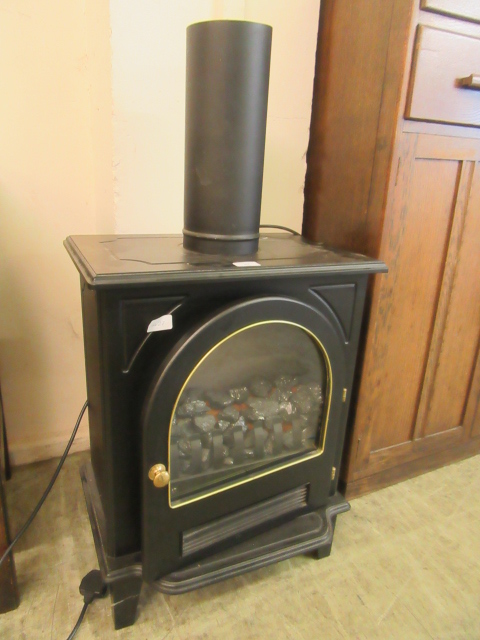 A modern wood burner effect electric fire