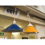 Two mid-20th century ceiling light fitments,