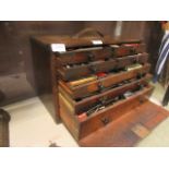 An engineers' tool chest with a large quantity of tools,