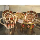 Five items of Royal Crown Derby to include pin dishes,