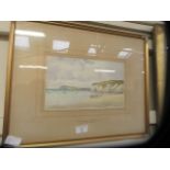 A framed and glazed watercolour titled 'White Rocks' after R Chesswell-Boac