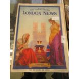An illustrated 'London News' dated May 15th 1937 together with a selection of signed posters