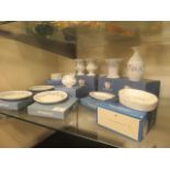 A selection of boxed Wedgwood ceramics with floral design