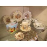 A collection of Bunnykins ceramic ware to include plates, bowls,
