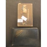 Two early 20th century autograph albums CONDITION REPORT: The autograph albums are