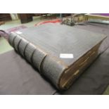 A large leather bound family bible