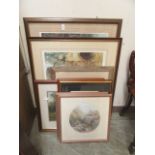 A selection of framed and glazed pictures