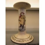 A Royal Doulton large scale candle stick "pryde goeth before the fall"