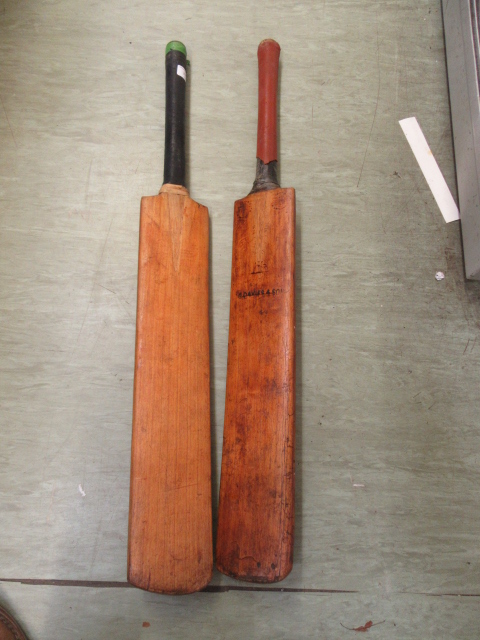 Two cricket bats