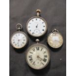 Four assorted pocket watches