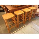 A set of four stools